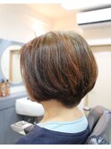 襟足短めの「くせ毛ショート」