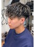 【メンズ人気】ホワイトメッシュ＋ケアパーマ＋カット￥25000→￥20000