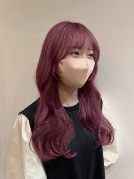 ロウブ(roubu.) セミロングショートウルフボブネビージュメルティ―カラー着物