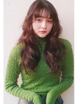 レジュアル(RESSUAL) メルティーカラーフェミニンロング似合わせウェーブミディアム