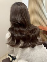 ネウィ 八王子(newi)&nbsp;髪質改善酸熱トリートメント 艶感グレージュ/外ハネ