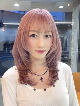 タイドヘアー 高槻2号店(TIDE HAIR) ホワイトピンクカラー