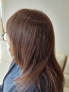 ヘアカラー専門店 キレイ 髪質改善 シルクカラー 全体染め