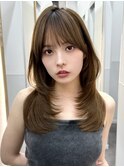 ミディアムレイヤー内巻きワンカール