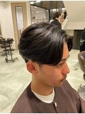 三軒茶屋_メンズ_ショート_センターパート_曲がる縮毛矯正_癖
