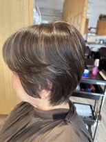 ジャストビューティ ルフレ 金沢八景店(Just Beauty Rufure)&nbsp;ミセスショート/白髪ぼかしハイライト/ハイライト/