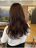 艶ロング×オレンジブラウン