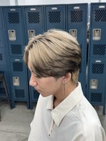 ステラ(STELLA)&nbsp;センターパート/ブロンドベージュ/エンドカラー/デザインカラー