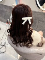 ヘア サロン クラン ソア 心斎橋店(hair salon clan soar)&nbsp;ねじりハーフツイン【クランソア】ヘアメ/ヘアセット/心斎橋