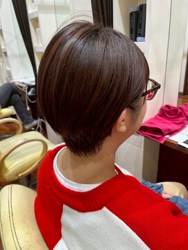 美容室ヒラトヤ 都南店 大人キレイ美シルエットショート透明感カラー☆小顔30代40代