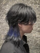 メンズサロン ガウディ 三宮店(men's salon Gaudi)&nbsp;メンズロングウルフ×インナーデザインカラー×ニュアンスパーマ