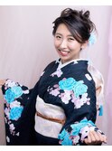 【下北沢＊I'll b hair＊】振袖に似合う★大人可愛い編み込みset