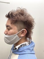 オンザ(ONTHE)&nbsp;メンズ透明感ベージュフェザーウルフ【林京平】