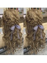 ヘアセット アリエス 新宿駅前店(aries)&nbsp;ハーフアップ