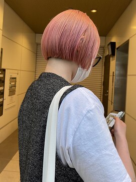 ヌープヘアーアイス(NUUP.hair ici) mini bob × pail pink