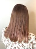 【韓国ヘア/ペールピンクベージュ】中野 れお