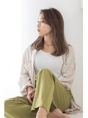 【Totia福島】抜け感セミディ×ミルクティアッシュ