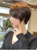 20代30代40代/アッシュブラック/黒髪/くびれショート/表参道