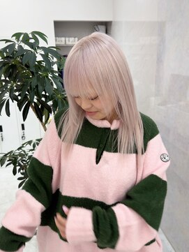 リル 溝の口(LiL) ペールホワイトカラー/溝の口/ブリーチ/ダブルカラー/学割U24