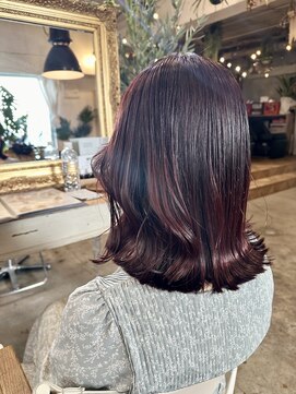 ウィークエンド(WEEKEND) ルビーピンク【カット+Wカラー+トリートメント13800円】