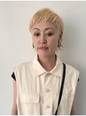 ハイトーンベージュ/ブリーチ/ショート/ハンサムショート