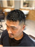 【クロップ×アイロンパーマ】