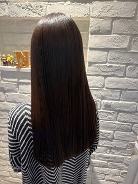 エヌアンドエー 春日部東口店(hair shop N&A) 秋冬カラーとうる艶ストレート 髪質改善Tr