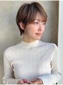 似合わせ ショート ボブ 30代 40代 小顔 新宿 ひし形 前上がり