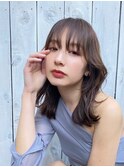シアーグレージュ/韓国風/くびれヘア