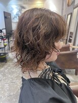 ノラ ギンザ(NORA GINZA)&nbsp;ボブウルフパーマハッシュカットボブパーマ酸性パーマレイヤー