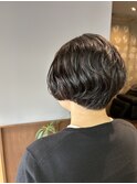 クセをいかしたハンサムショート