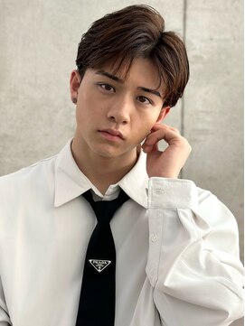 ロンドホットリップ 立川(Lond hot lip) men'sメンズ髪質改善縮毛矯正ブリーチなしブルーブラック/立川