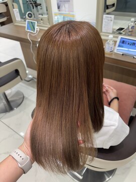 アッシュ 下北沢店(Ash) ブリーチなしダブルカラーでナチュラルベージュ