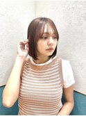 ミニボブフェイスレイヤー顔周りカット前髪カット韓国ボブ/立川