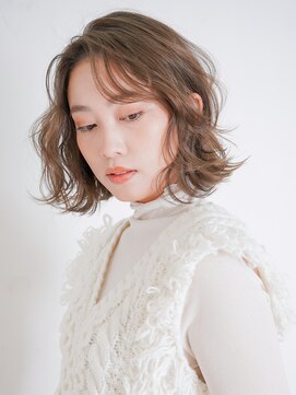 ニューヨークニューヨークマザーズ(NYNY Mothers) 透明感ベージュ/ゆるふわウェーブ/パーマスタイル/ボブ