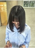アプリコットオレンジ/くびれヘア/ウェーブショート［新潟］