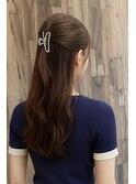 ♪簡単おしゃれ◎ゆる巻きハーフアップ