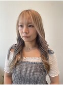 【ハイトーン】20代30代/ホワイトブロンド/インナーカラー