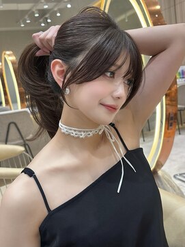 ロンド ジュルード 名古屋(Lond jeloud) 縛っても可愛い♪横顔も盛れる顔周りカット