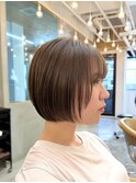 ☆乾かすだけでまとまる丸いショートボブ
