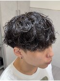 くるっとしないシャドウパーマ