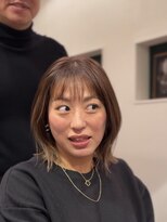 ヘアーサロンテン モトアザブ(hair salon Ten motoazabu)&nbsp;着物ヘア/ダークアッシュ/ミディアムレイヤーカット/麻布十番