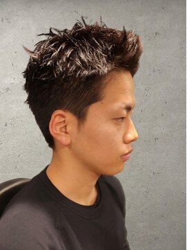 ワンワンオー バーバーショップ 長浜店(@110 BARBER SHOP) アップバング・アクティブショート