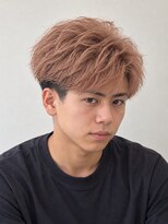 シエ バイ ケンジ 湘南台(sie by KENJE) アップバング×ピンクベージュカラー
