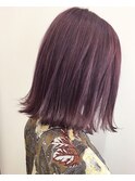 【ベリーピンク×切りっぱなしボブ】FLEAR generous柳本麻守