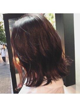 インス(ensue) 抜け感が大人かわいい☆ブリーチなし×暖色系カラー ◇中島