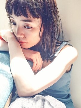 プフ 伏見(puf) 大人オン眉バング/伏見/丸の内/髪質改善/インナーカラー/