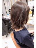 20代30代40代50代ラウンドCカーブカット+髪質改善シルク4Hカラー