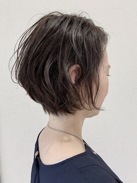 ジェービーヘア 稲毛(jb hair) 耳かけハンサムショートセシルカットココアブラウン【稲毛】