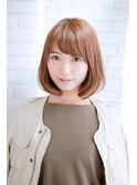 Aラインのナチュラルボブ